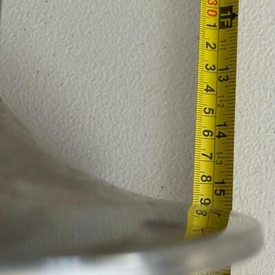 Large decorative martini glasses, 16â€ tall
