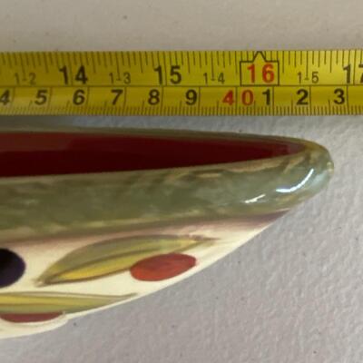 Olive tray and dish, hand painted clay art