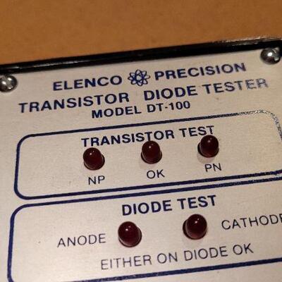Lot 1207: Vintage ELENCO PRECISION Transistor Diode Tester 