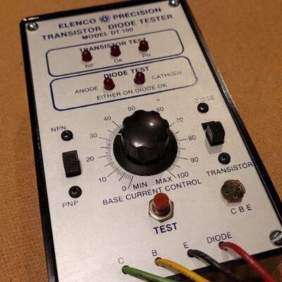 Lot 1207: Vintage ELENCO PRECISION Transistor Diode Tester 