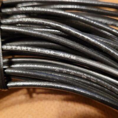 Lot 1217: 500 VOLT Gasoline and Oil Wire Bundle 