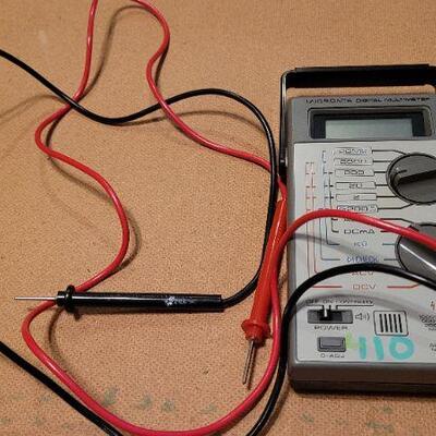 Lot 1220: Vintage MICRONTA Digital Multimeter Tool -Needs Battery 