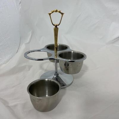 .118. Samco Creamers & Sugar | Rotating Condiment Set | MCM