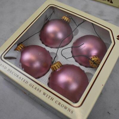 47 Ornaments - Rose Gold and Silver Coloured - Used