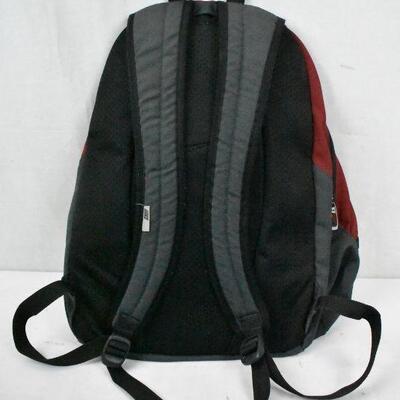 Maroon Nike Backpack - Used, Missing 1 Zipper