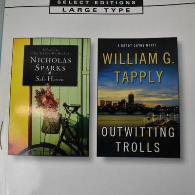 6 Paperback Large Print Books (Each Has 2): The Christmas List & Small Change