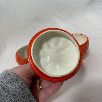 .121. VINTAGE | Rossetti Occ. Japan | Strawberry Sugar and Creamer | Underplate