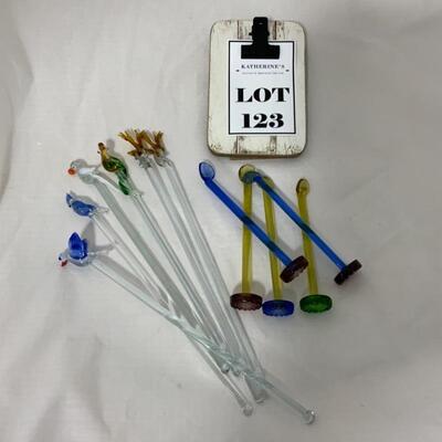 .123. VINTAGE | Figural Stir Sticks | Swizzle Spoons
