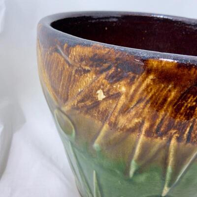 .124. VINTAGE | 7â€ tall | USA Marked | Sun Moon & Stars Jardiniere