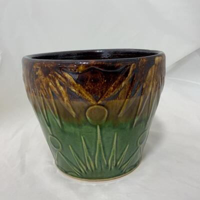 .124. VINTAGE | 7â€ tall | USA Marked | Sun Moon & Stars Jardiniere