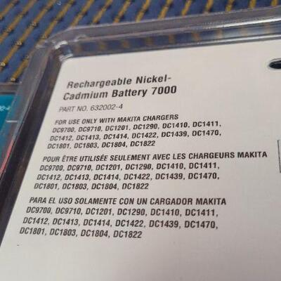 Lot 1232: (2) Vintage New Stock MAKITA Rechargeable Battery 700