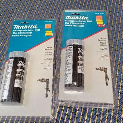 Lot 1232: (2) Vintage New Stock MAKITA Rechargeable Battery 700