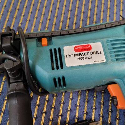 Lot 1234: Vintage 1/2" Impact Drill TESTED A+