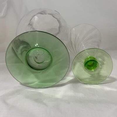 .128. VINTAGE | Fostoria Swirl Optic | Iced Tea Set | Delicate