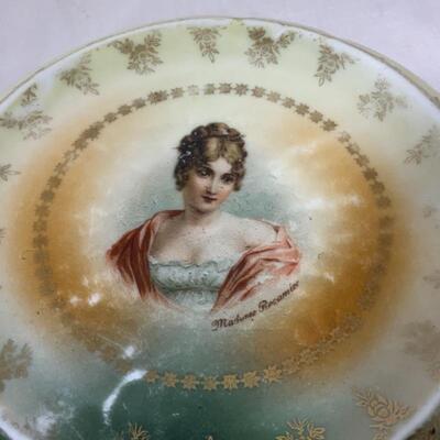 .132. ANTIQUE | Madame Recamier | Porcelain Tea Trivet