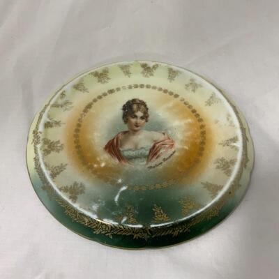 .132. ANTIQUE | Madame Recamier | Porcelain Tea Trivet