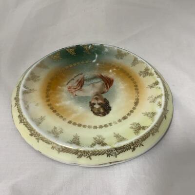 .132. ANTIQUE | Madame Recamier | Porcelain Tea Trivet