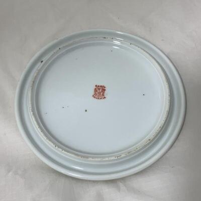 .133. ANTIQUE | Log Cabin Palmer Park | Detroit Michigan | Porcelain Tea Trivet