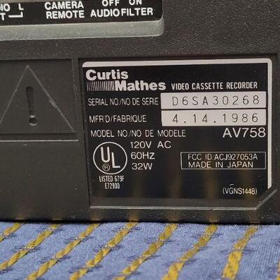 Lot 1239: Vintage CURTIS MATHES AV758 Video Cassette Recorder 