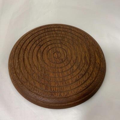 .136. VINTAGE | Hand Carved Wood Trivet