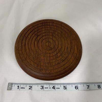 .136. VINTAGE | Hand Carved Wood Trivet