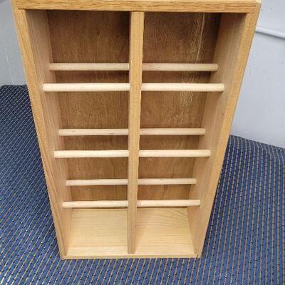 Lot 1245: Wood Organizer Shelf 