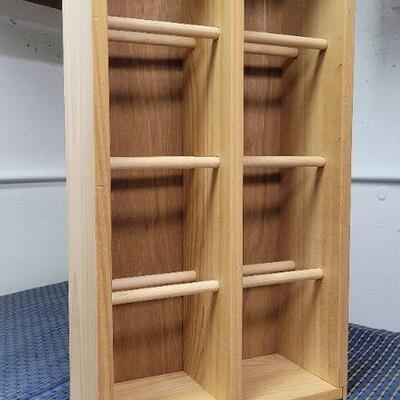 Lot 1245: Wood Organizer Shelf 