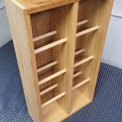 Lot 1245: Wood Organizer Shelf 