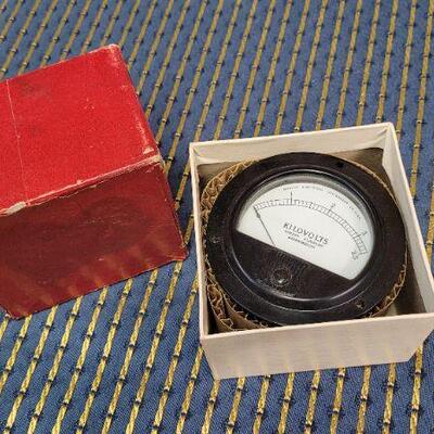 Lot 1260: Vintage New Stock MARION Kilovolt Direct Current Meter