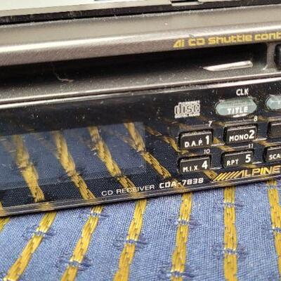 Lot 1263: Vintage (Rebuilt Output) ALPINE CDA 7838 CD Player  