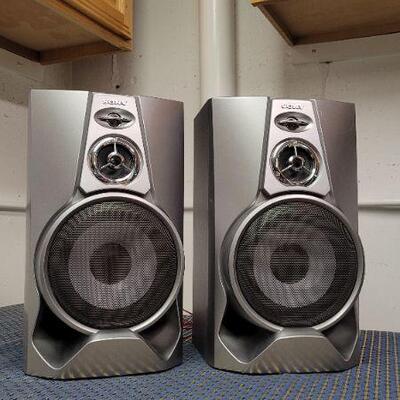 Lot 1279: Vintage Pair of SONY SS M-100 Speakers 