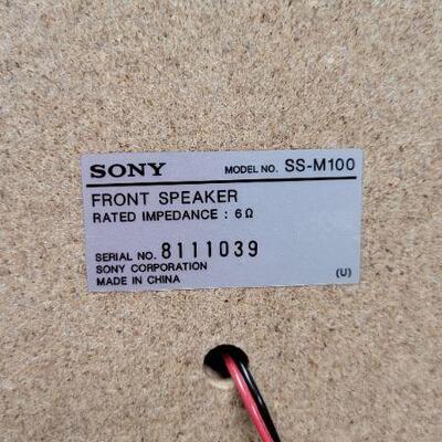 Lot 1279: Vintage Pair of SONY SS M-100 Speakers 