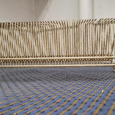 Lot 1280: Vintage Rack Organizer w/ Wood Handles 