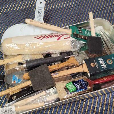 Lot 1314: Large Mostly New PAINTING SUPPLIES Bundle 