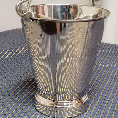 Lot 1320: 9" Tall Ice Bucket Stainless Steel 