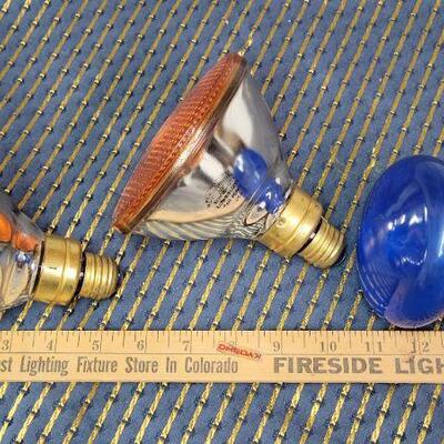 Lot 1321: (3) Colored Spotlight Bulbs 