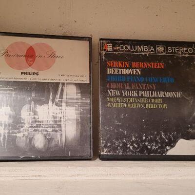 Lot 1343: (4) Assorted Vintage Reel to Reel Music Tapes 