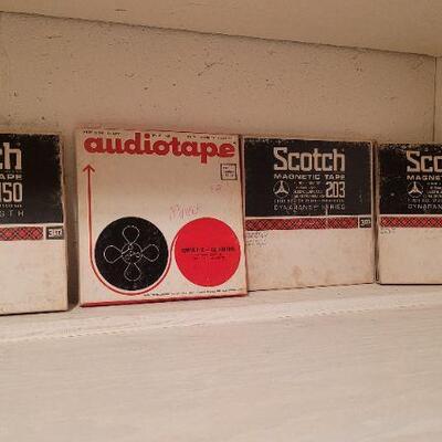 Lot 1348: (4) Assorted Vintage Pre Recorded Reel to Reel Music Tapes 