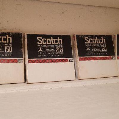Lot 1349: (4) Assorted Vintage Pre Recorded Reel to Reel Music Tapes 