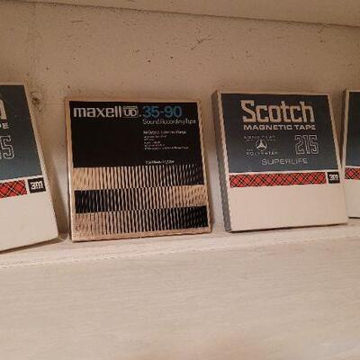 Lot 1350: (4) Assorted Vintage Pre Recorded Reel to Reel Music Tapes 