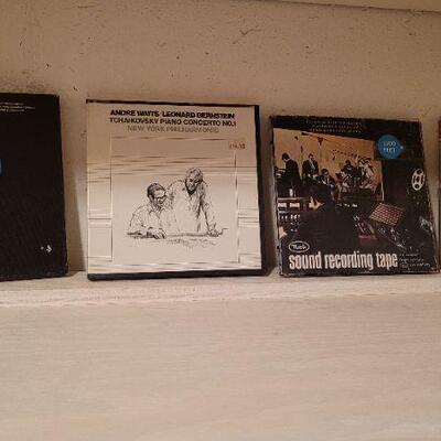 Lot 1353: (4) Assorted Vintage Reel to Reel Tapes Pre Recorded 