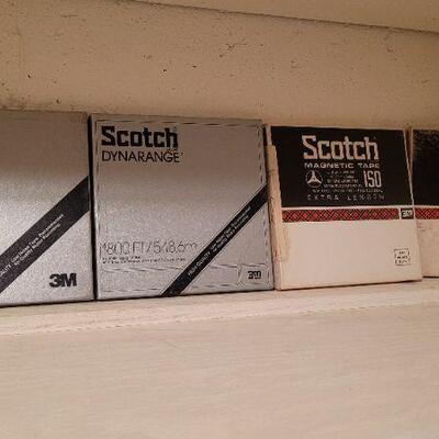 Lot 1356: (4] Assorted Vintage Pre Recorded Reel to Reel Music Tapes 
