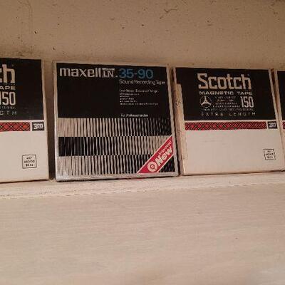 Lot 1357: (4) Assorted Vintage Pre Recorded Reel to Reel Music Tapes 