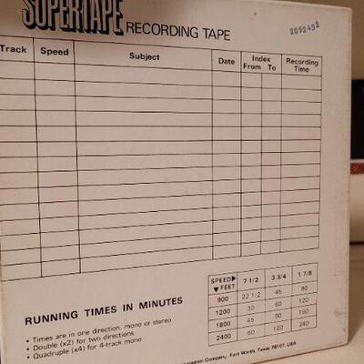 Lot 1365: (4) Assorted Vintage Pre Recorded Reel to Reel Music Tapes 