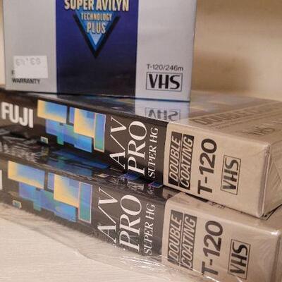 Lot 1370: Vintage New Stock VHS tapes