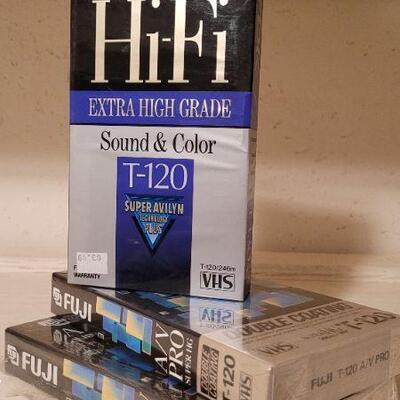 Lot 1370: Vintage New Stock VHS tapes