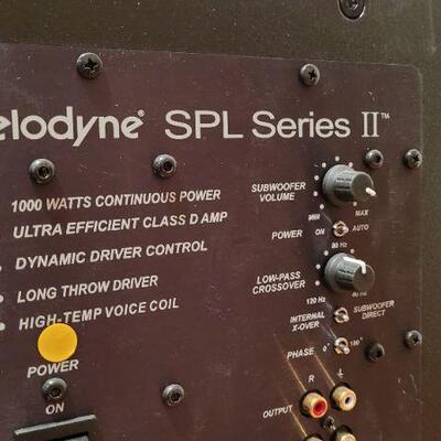 Lot 1373: VELODYNE SPL Series II Subwoofer Surround System