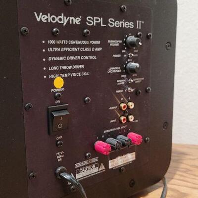 Lot 1373: VELODYNE SPL Series II Subwoofer Surround System