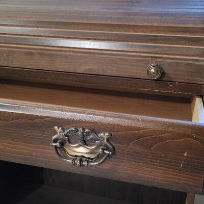 Lot 1380: Vintage Roll-Top Desk 