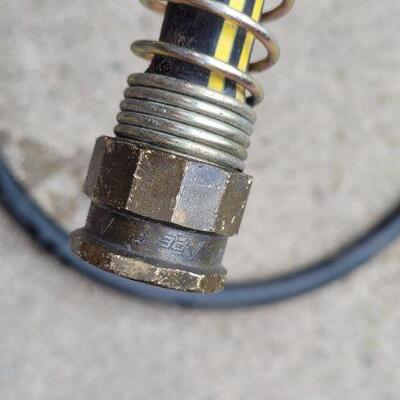 Lot 1386: Large Heavy Duty Water Hose w/ Sprayer 